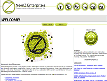 Tablet Screenshot of neon-z.com